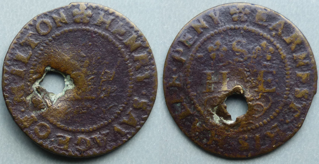 Milton Ernest, Henry Savage halfpenny token